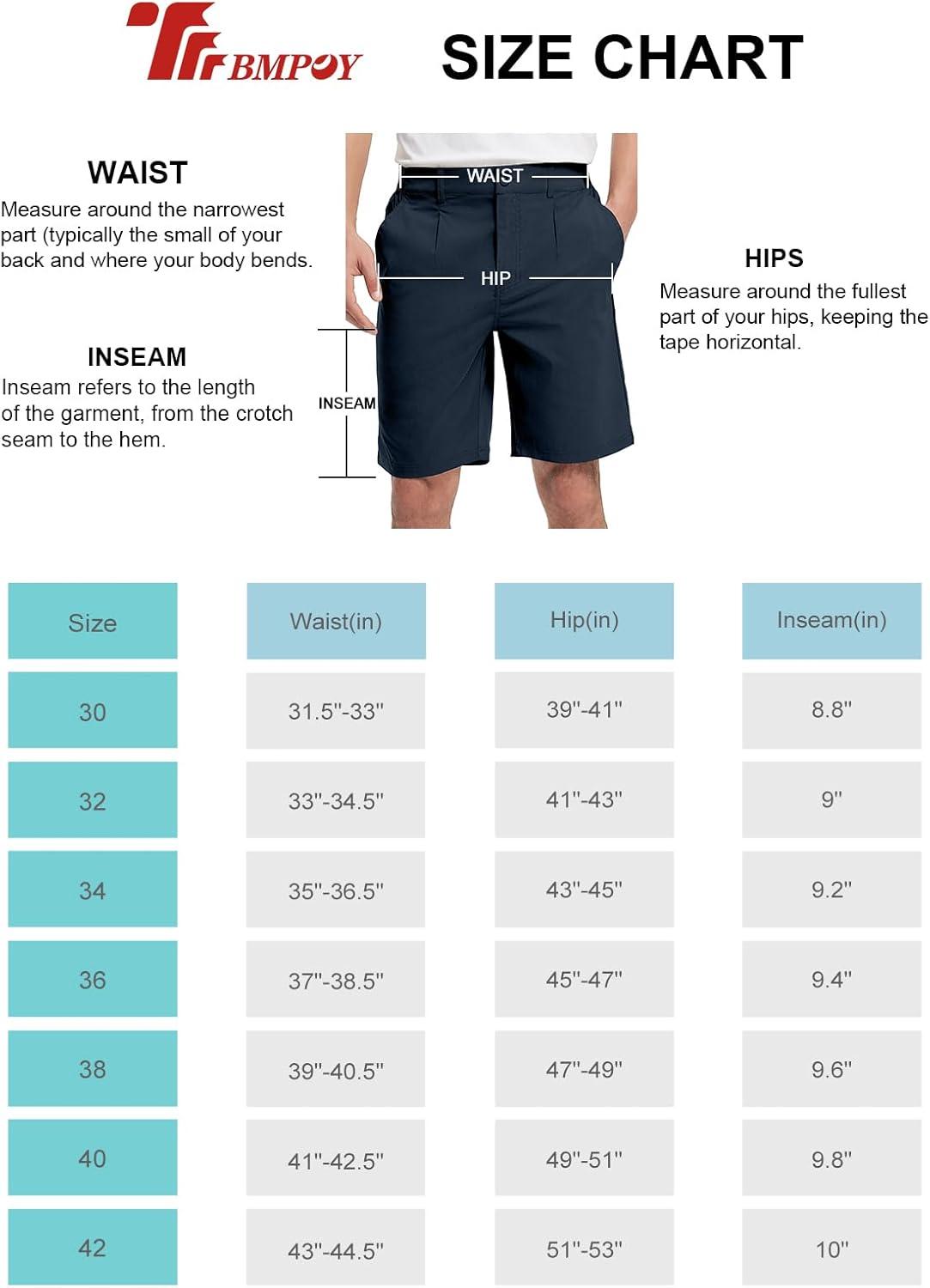 imageTBMPOY Mens Work Dress Shorts Golf Stretch Waistband Summer Pleated Casual Business Dressy Short for Men with PocketsNavy