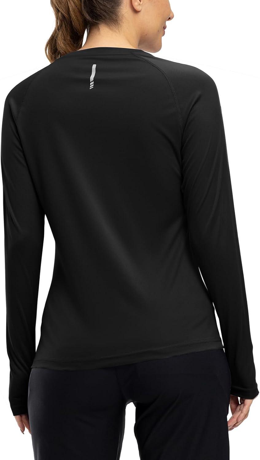 imageTBMPOY Womens UPF 50 Long Sleeve Quick Dry Zipper Sun Protection ShirtsBlack2