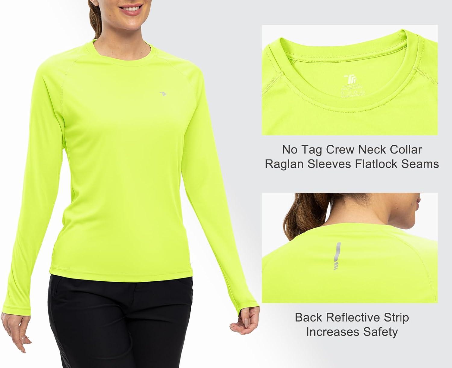 imageTBMPOY Womens UPF 50 Long Sleeve Quick Dry Zipper Sun Protection ShirtsGreen2