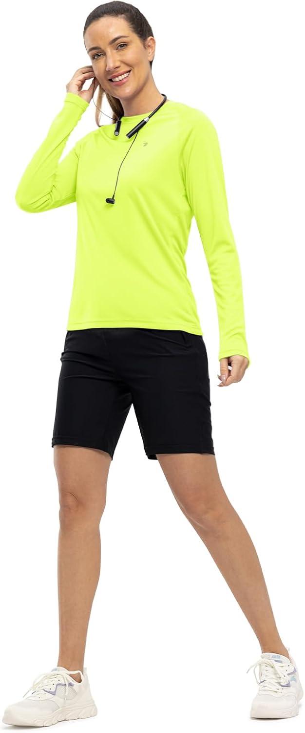 imageTBMPOY Womens UPF 50 Long Sleeve Quick Dry Zipper Sun Protection ShirtsGreen2