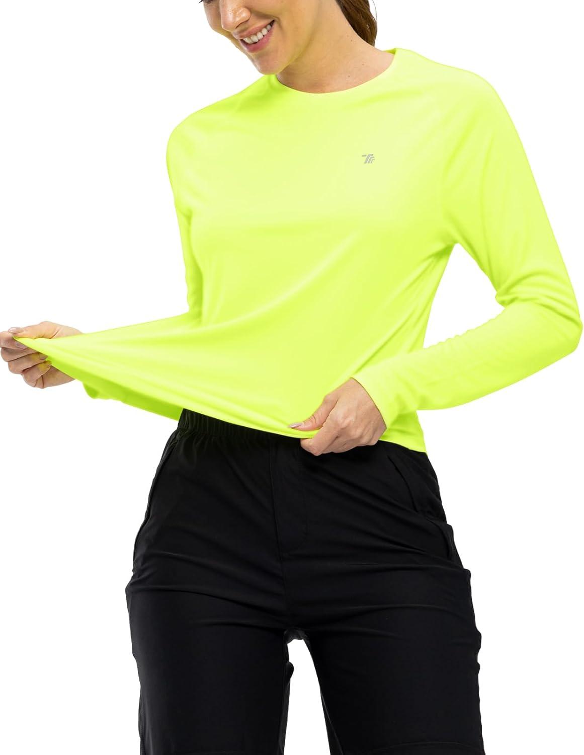 imageTBMPOY Womens UPF 50 Long Sleeve Quick Dry Zipper Sun Protection ShirtsGreen2