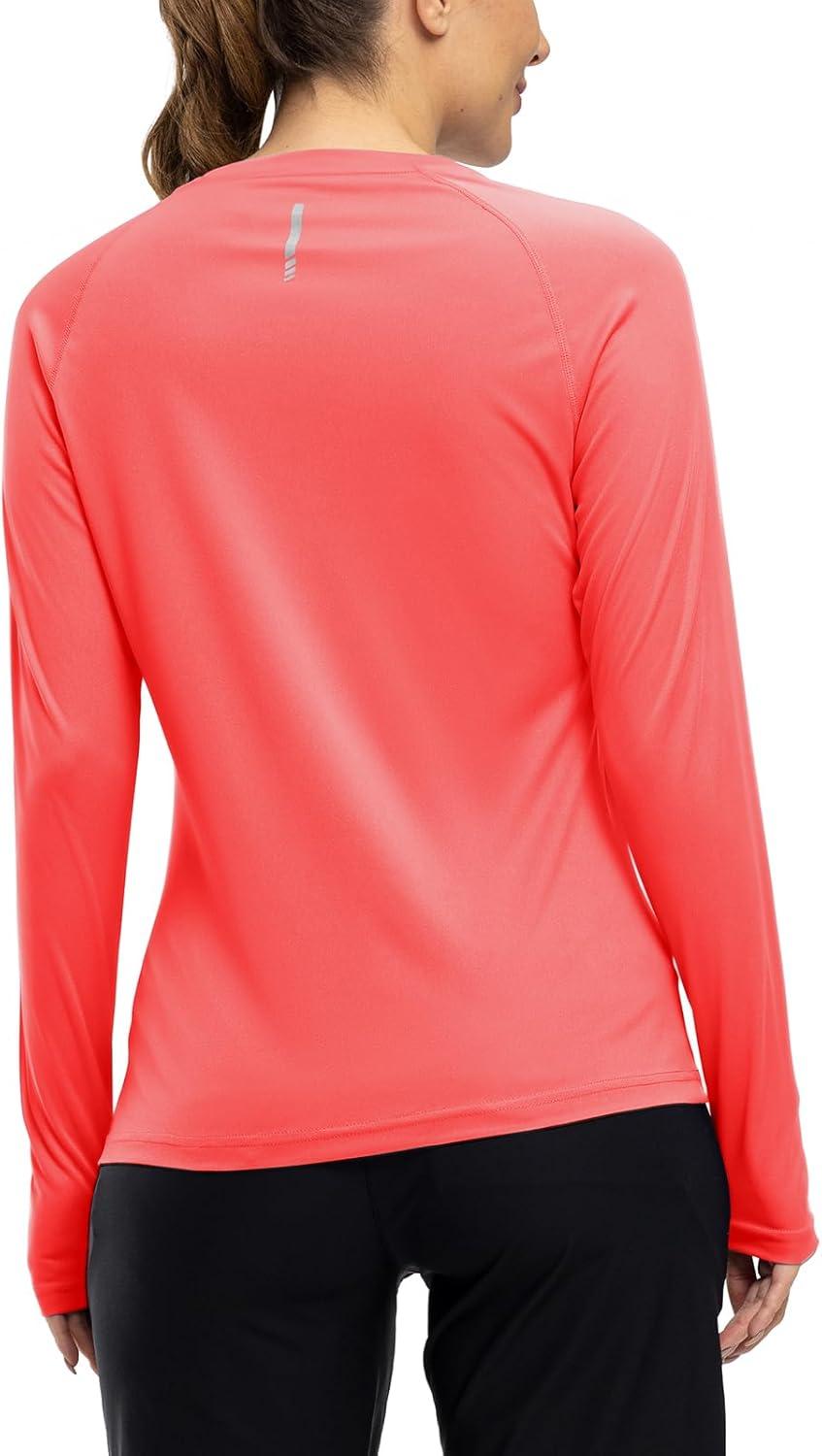 imageTBMPOY Womens UPF 50 Long Sleeve Quick Dry Zipper Sun Protection ShirtsRed2