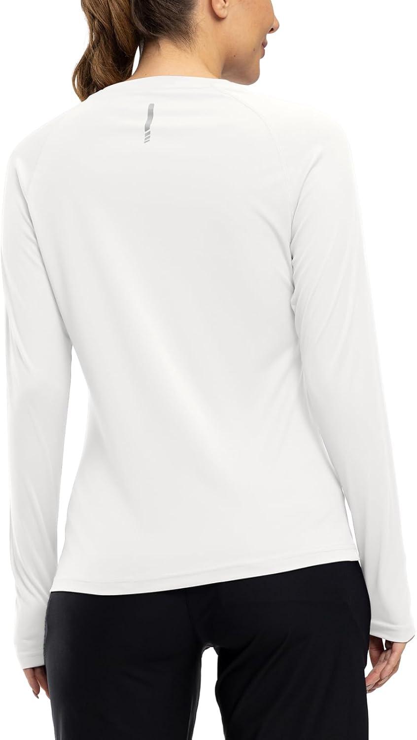 imageTBMPOY Womens UPF 50 Long Sleeve Quick Dry Zipper Sun Protection ShirtsWhite2