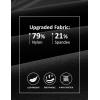 imageTBMPOY Mens 9 Golf Work Shorts Stretch Waistband Dry Fit Hiking Casual Business Dress Athletic Shorts 3 Pockets Black 36