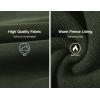 imageTBMPOY Mens Cargo Sweatpants Joggers Winter Fleece Lined Pants Gym Running Cotton Pants with Zipper PocketsArmy Green