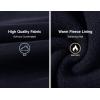 imageTBMPOY Mens Cargo Sweatpants Joggers Winter Fleece Lined Pants Gym Running Cotton Pants with Zipper PocketsNavy