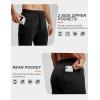 imageTBMPOY Mens Comfy Pants Fleece Lined Joggers Zipper Pockets Cotton Elastic Waist Sweatpants Athletic Running Golf TrackBlack02