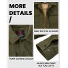 imageTBMPOY Mens Corduroy Jacket Sherpa Fleece Lined Jackets Warm Winter Trucker Work Casual Hiking Coat with 5 PocketsArmy Green
