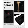 imageTBMPOY Mens Corduroy Jacket Sherpa Fleece Lined Jackets Warm Winter Trucker Work Casual Hiking Coat with 5 PocketsBlack
