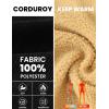 imageTBMPOY Mens Corduroy Jacket Sherpa Fleece Lined Jackets Warm Winter Trucker Work Casual Hiking Coat with 5 PocketsBlack