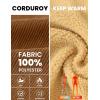 imageTBMPOY Mens Corduroy Jacket Sherpa Fleece Lined Jackets Warm Winter Trucker Work Casual Hiking Coat with 5 PocketsBrown