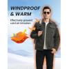 imageTBMPOY Mens Corduroy Jacket Sherpa Fleece Lined Jackets Warm Winter Trucker Work Casual Hiking Coat with 5 PocketsDark Grey