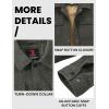 imageTBMPOY Mens Corduroy Jacket Sherpa Fleece Lined Jackets Warm Winter Trucker Work Casual Hiking Coat with 5 PocketsDark Grey