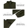 imageTBMPOY Mens Fleece Jackets Lightweight FullZip Fall Jacket Outdoor Hiking Warm Winter Coats with PocketsArmy Green