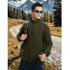 imageTBMPOY Mens Fleece Jackets Lightweight FullZip Fall Jacket Outdoor Hiking Warm Winter Coats with PocketsArmy Green