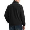 imageTBMPOY Mens Fleece Jackets Lightweight FullZip Fall Jacket Outdoor Hiking Warm Winter Coats with PocketsBlack