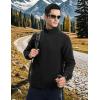 imageTBMPOY Mens Fleece Jackets Lightweight FullZip Fall Jacket Outdoor Hiking Warm Winter Coats with PocketsBlack