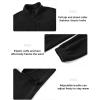imageTBMPOY Mens Fleece Jackets Lightweight FullZip Fall Jacket Outdoor Hiking Warm Winter Coats with PocketsBlack