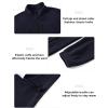 imageTBMPOY Mens Fleece Jackets Lightweight FullZip Fall Jacket Outdoor Hiking Warm Winter Coats with PocketsDark Blue
