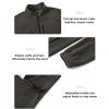 imageTBMPOY Mens Fleece Jackets Lightweight FullZip Fall Jacket Outdoor Hiking Warm Winter Coats with PocketsGray