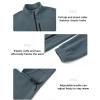 imageTBMPOY Mens Fleece Jackets Lightweight FullZip Fall Jacket Outdoor Hiking Warm Winter Coats with PocketsLight Blue