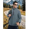 imageTBMPOY Mens Fleece Jackets Lightweight FullZip Fall Jacket Outdoor Hiking Warm Winter Coats with PocketsLight Blue