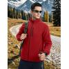 imageTBMPOY Mens Fleece Jackets Lightweight FullZip Fall Jacket Outdoor Hiking Warm Winter Coats with PocketsRed