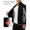imageTBMPOY Mens Fleece Lined Tracksuits Sweatsuits 2 Piece Sets Winter Jogging Track Sweat Suits Thermal Casual OutfitsBlackLight Grey
