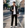 imageTBMPOY Mens Fleece Lined Tracksuits Sweatsuits 2 Piece Sets Winter Jogging Track Sweat Suits Thermal Casual OutfitsBlackLight Grey