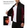 imageTBMPOY Mens Fleece Lined Tracksuits Sweatsuits 2 Piece Sets Winter Jogging Track Sweat Suits Thermal Casual OutfitsBlackWine