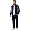 imageTBMPOY Mens Fleece Lined Tracksuits Sweatsuits 2 Piece Sets Winter Jogging Track Sweat Suits Thermal Casual OutfitsDark BlueLight Grey