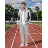 imageTBMPOY Mens Fleece Lined Tracksuits Sweatsuits 2 Piece Sets Winter Jogging Track Sweat Suits Thermal Casual OutfitsLight GreyDark Blue