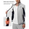 imageTBMPOY Mens Fleece Lined Tracksuits Sweatsuits 2 Piece Sets Winter Jogging Track Sweat Suits Thermal Casual OutfitsLight GreyDark Blue