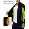 imageTBMPOY Mens Fleece Lined Tracksuits Sweatsuits 2 Piece Sets Winter Jogging Track Sweat Suits Thermal Casual OutfitsNavyFluorescent