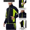 imageTBMPOY Mens Fleece Lined Tracksuits Sweatsuits 2 Piece Sets Winter Jogging Track Sweat Suits Thermal Casual OutfitsNavyFluorescent