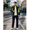 imageTBMPOY Mens Fleece Lined Tracksuits Sweatsuits 2 Piece Sets Winter Jogging Track Sweat Suits Thermal Casual OutfitsNavyFluorescent