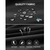 imageTBMPOY Mens Hiking Shorts 7quot Quick Dry Lightweight Cargo Fishing Shorts with Zipper Pockets Elastic Waist Drawstring WalkingBlack