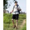 imageTBMPOY Mens Hiking Shorts 7quot Quick Dry Lightweight Cargo Fishing Shorts with Zipper Pockets Elastic Waist Drawstring WalkingBlack