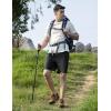 imageTBMPOY Mens Hiking Shorts 7quot Quick Dry Lightweight Cargo Fishing Shorts with Zipper Pockets Elastic Waist Drawstring WalkingDark Grey