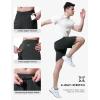imageTBMPOY Mens Hiking Shorts 7quot Quick Dry Lightweight Cargo Fishing Shorts with Zipper Pockets Elastic Waist Drawstring WalkingDark Grey