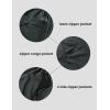 imageTBMPOY Mens Hiking Shorts 7quot Quick Dry Lightweight Cargo Fishing Shorts with Zipper Pockets Elastic Waist Drawstring WalkingDark Grey