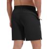 imageTBMPOY Mens Hiking Shorts 7quot Quick Dry Lightweight Cargo Fishing Shorts with Zipper Pockets Elastic Waist Drawstring WalkingDark Grey