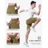 imageTBMPOY Mens Hiking Shorts 7quot Quick Dry Lightweight Cargo Fishing Shorts with Zipper Pockets Elastic Waist Drawstring WalkingKhaki