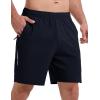 imageTBMPOY Mens Hiking Shorts 7quot Quick Dry Lightweight Cargo Fishing Shorts with Zipper Pockets Elastic Waist Drawstring WalkingNavy