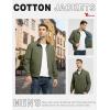 imageTBMPOY Mens Lightweight Cotton Jackets Golf Full Zip Windbreaker Spring Fall Stylish Casual Jackets Work bomberArmy Green