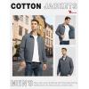 imageTBMPOY Mens Lightweight Cotton Jackets Golf Full Zip Windbreaker Spring Fall Stylish Casual Jackets Work bomberDark Grey