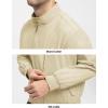 imageTBMPOY Mens Lightweight Cotton Jackets Golf Full Zip Windbreaker Spring Fall Stylish Casual Jackets Work bomberLight Khaki