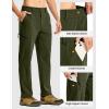 imageTBMPOY Mens Lightweight Hiking Pants Quick Dry 4 Pockets Stretch Water Resistant Travel Fishing Convertible Zip Cargo JoggerArmy Green
