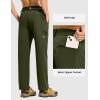 imageTBMPOY Mens Lightweight Hiking Pants Quick Dry 4 Pockets Stretch Water Resistant Travel Fishing Convertible Zip Cargo JoggerArmy Green