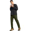 imageTBMPOY Mens Lightweight Hiking Pants Quick Dry 4 Pockets Stretch Water Resistant Travel Fishing Convertible Zip Cargo JoggerArmy Green